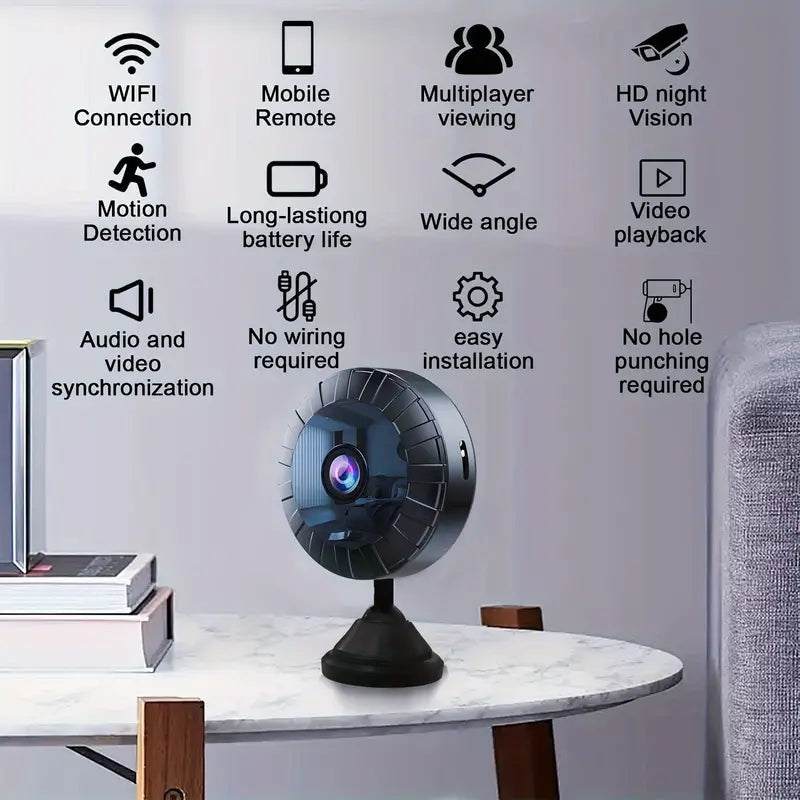 NANOCAM™ – Cámara Espía 4K WiFi con Visión Nocturna y Detección de Movimiento