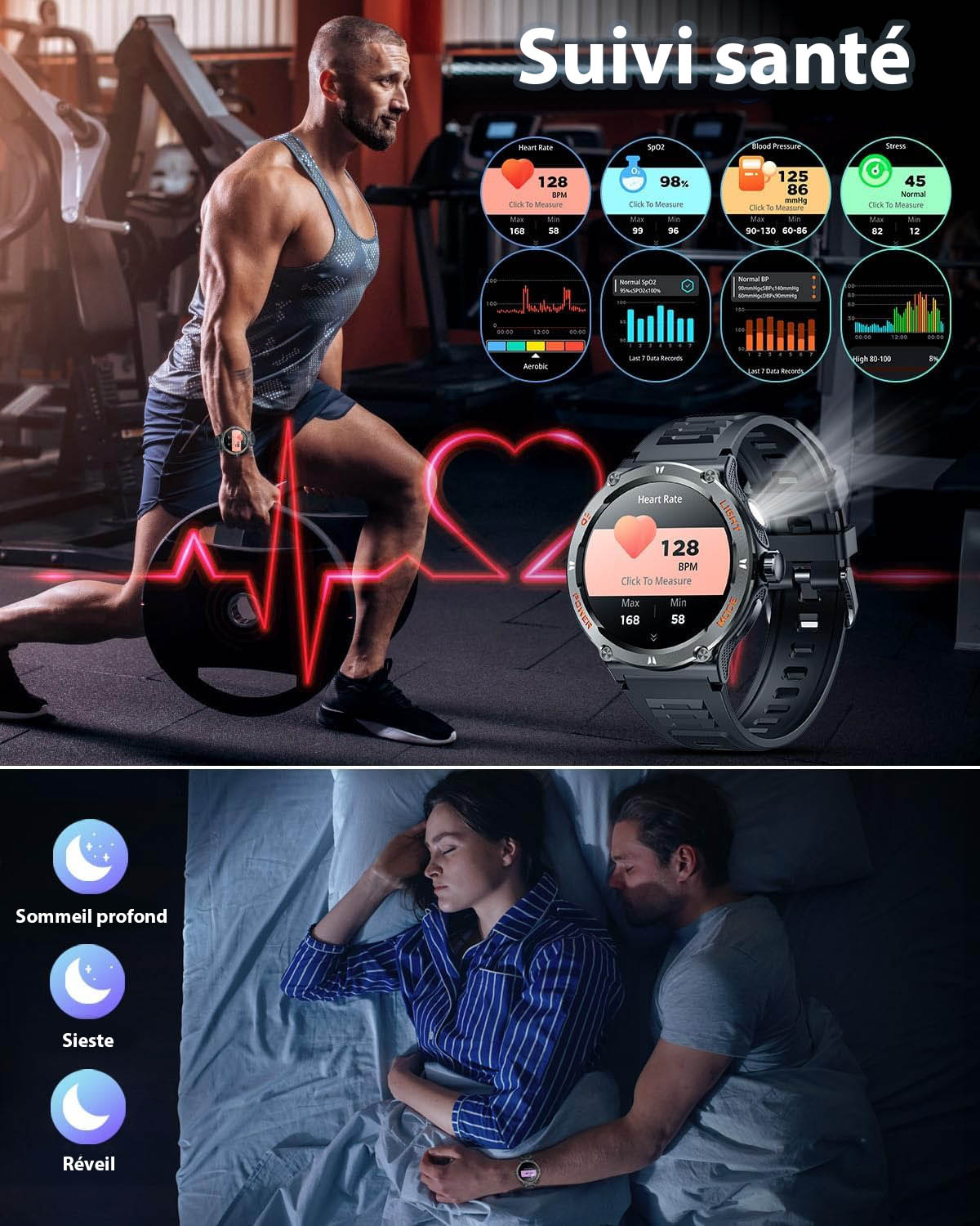 NANOCAM™ – Reloj Inteligente para Hombre con Pantalla HD y Brújula Integrada