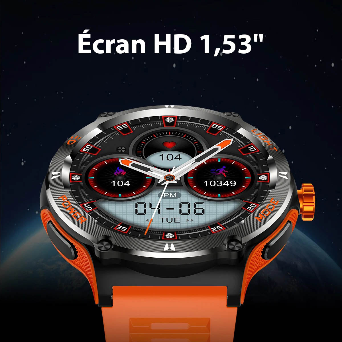 NANOCAM™ – Reloj Inteligente para Hombre con Pantalla HD y Brújula Integrada