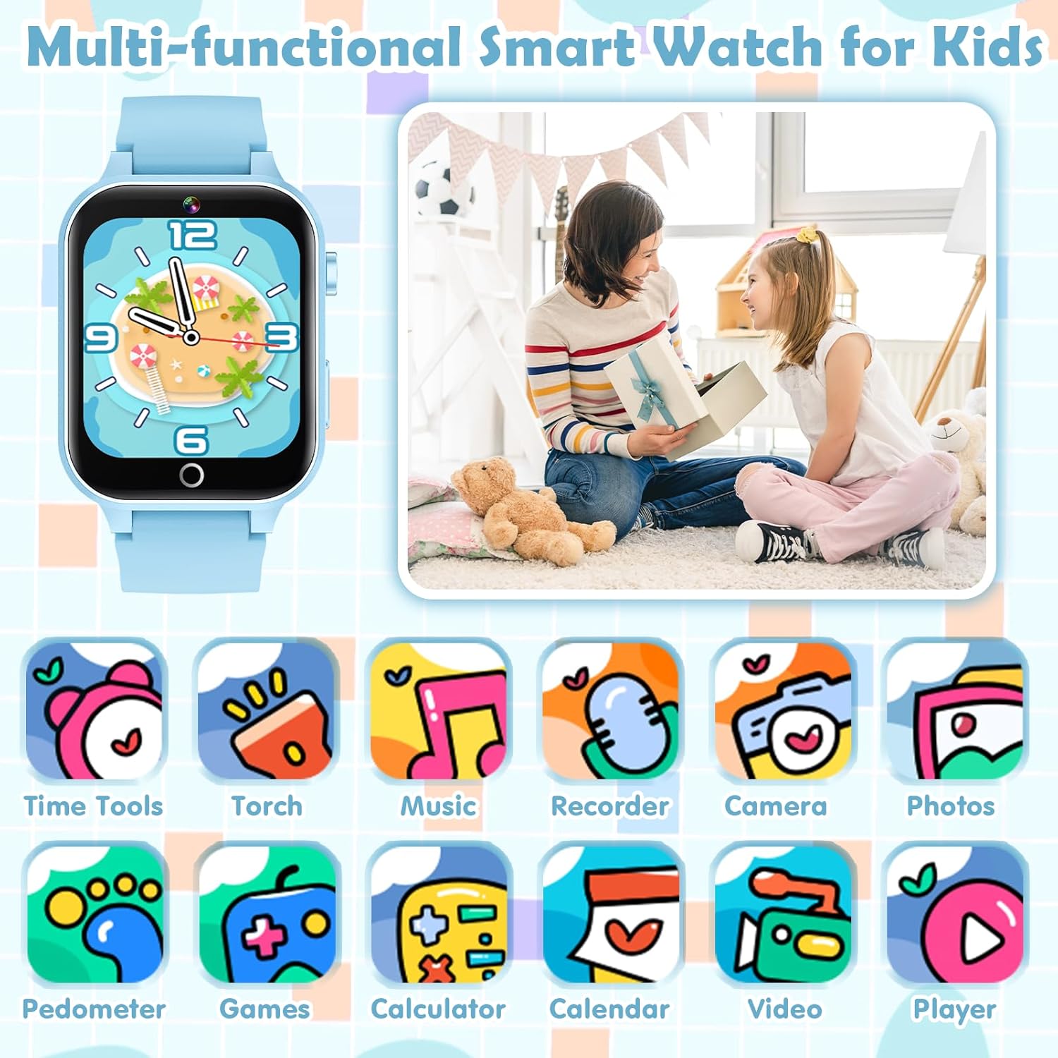 NANOCAM™ – Reloj Inteligente para Niños con Cámara HD y 26 Juegos Educativos