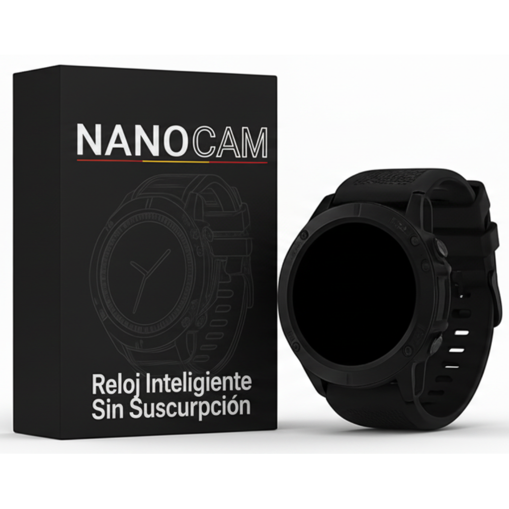 NANOCAM™ – Reloj Inteligente Militar Resistente al Agua con Seguimiento de Actividad