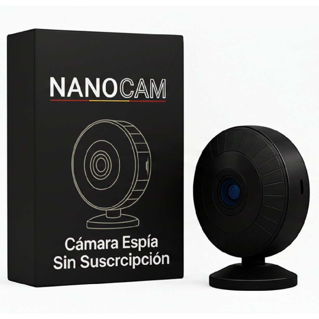 NANOCAM™ – Cámara Espía 4K WiFi con Visión Nocturna y Detección de Movimiento